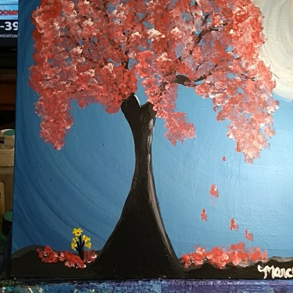 ๐ณ๏ธโ๐๐จ11x14 Acrylic Painting on canvas panel โฅ๏ธ - Picture 1 of 4